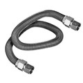 Flextron Gas Line Hose 5/8'' O.D. x 48'' Length with 1/2" FIP Fittings, Stainless Steel Flexible Connector FTGC-SS12-48B
